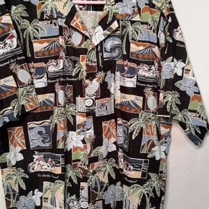 Mens Harley Davidson, Hawaiian, short sleeve
